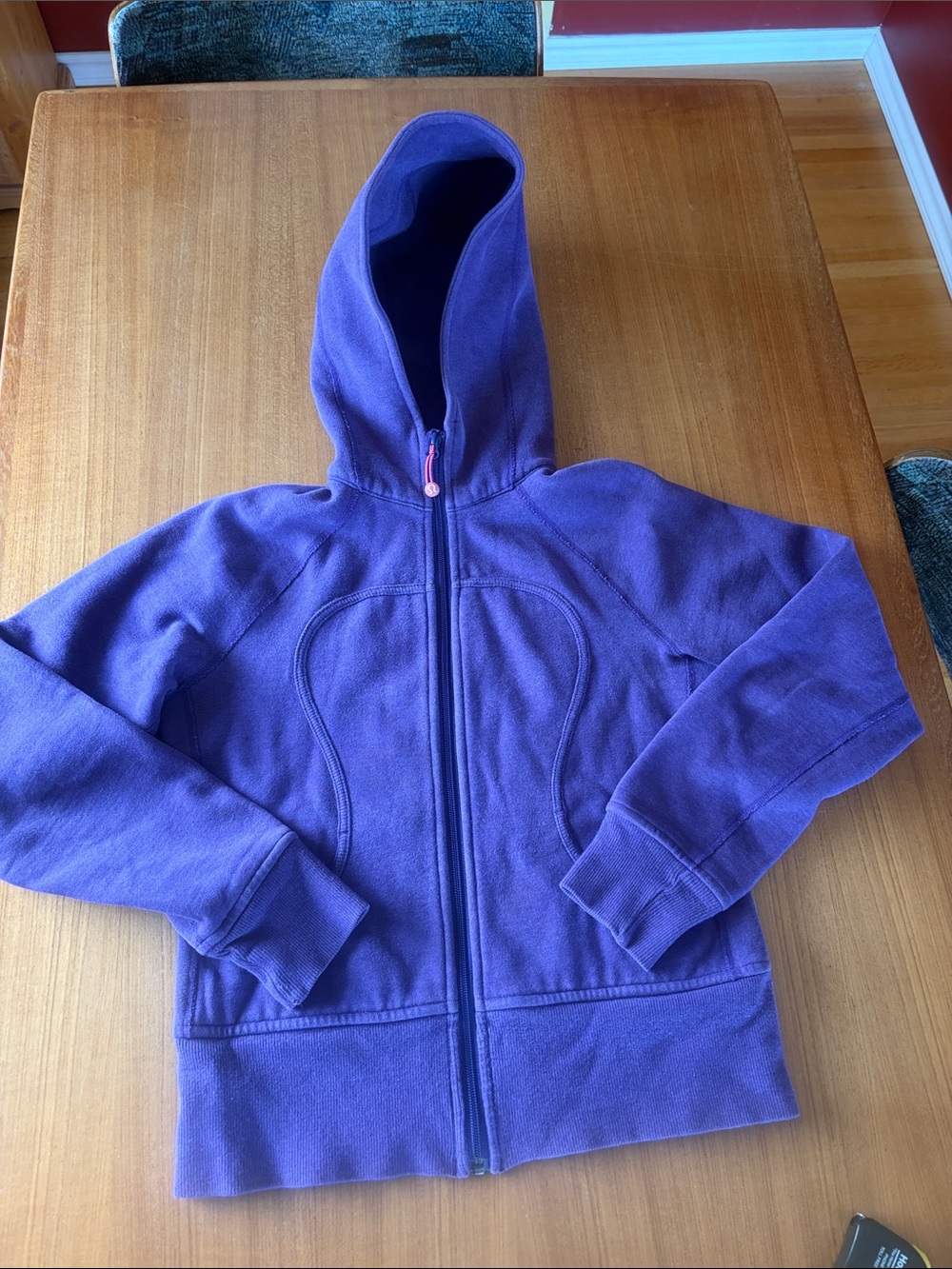 lululemon athletica Womens Scuba Hooded Zip Jacket in Purple SZ6